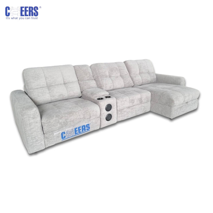 Power Recliner L-Shape Sofa with Musical Console (CHE-51200M)