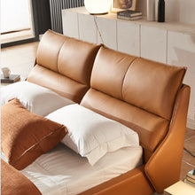 Load image into Gallery viewer, Leather-upholstered Bedframe (FHM7080)
